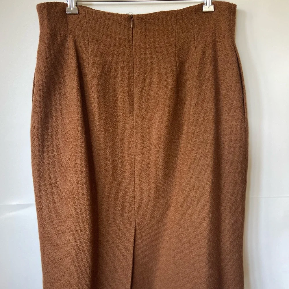 Vintage 1980s Christian Dior 3pc brown mohair suit